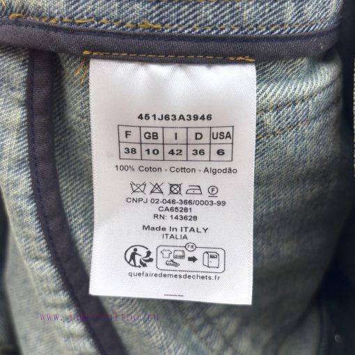 CW76715 Dior 25 Early Spring New Collection Retro Denim Series Hooded Loose Jacket Coat With Lo 99u73b3s - Image 10