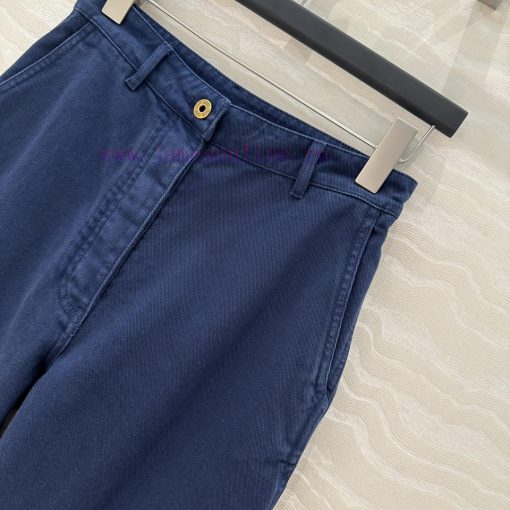 AK73955 Miu Miu Girls' Work Clothes Pocket Straight Leg Pants 25s Early Spring New Product Rasc 84ur9knh - Image 4