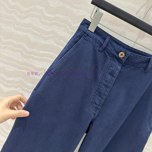 AK73955 Miu Miu Girls' Work Clothes Pocket Straight Leg Pants 25s Early Spring New Product Rasc 84ur9knh - Image 5