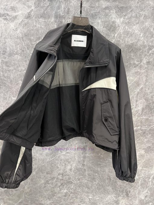 ZW60800 Jil Sande * 25SS Early Spring New Color Matching Zipper Windbreaker Coat | Yb Developed ibd3ey04 - Image 3