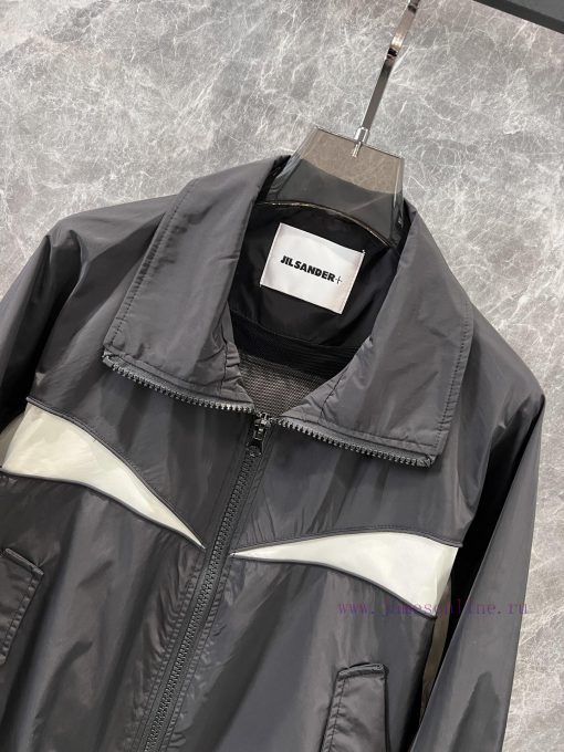 ZW60800 Jil Sande * 25SS Early Spring New Color Matching Zipper Windbreaker Coat | Yb Developed ibd3ey04 - Image 5