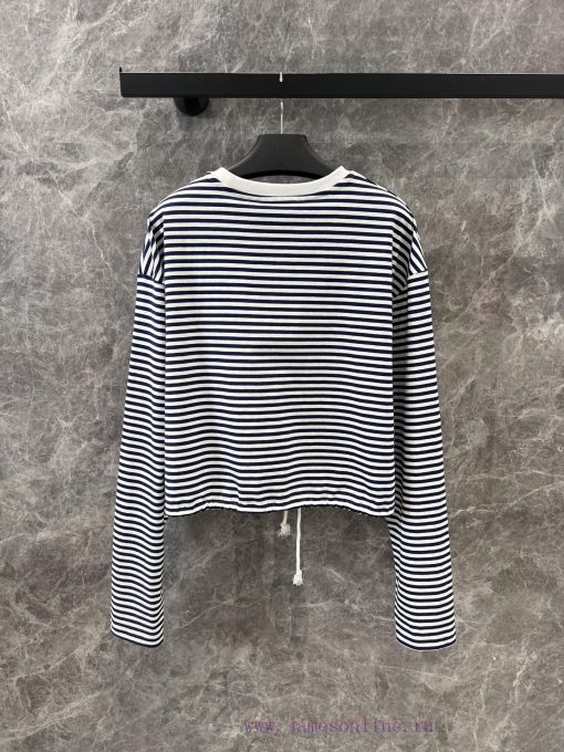 ZT60801 Prada 25SS Spring/Summer New Collection Color Contrasting Stripe Letter Embroidered Dra 8uj18atp - Image 3