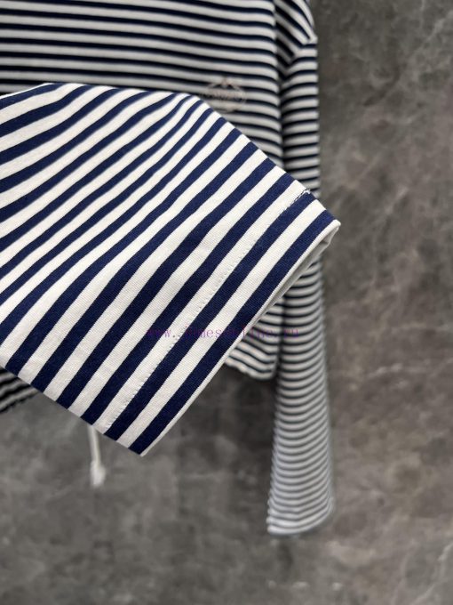 ZT60801 Prada 25SS Spring/Summer New Collection Color Contrasting Stripe Letter Embroidered Dra 8uj18atp - Image 8