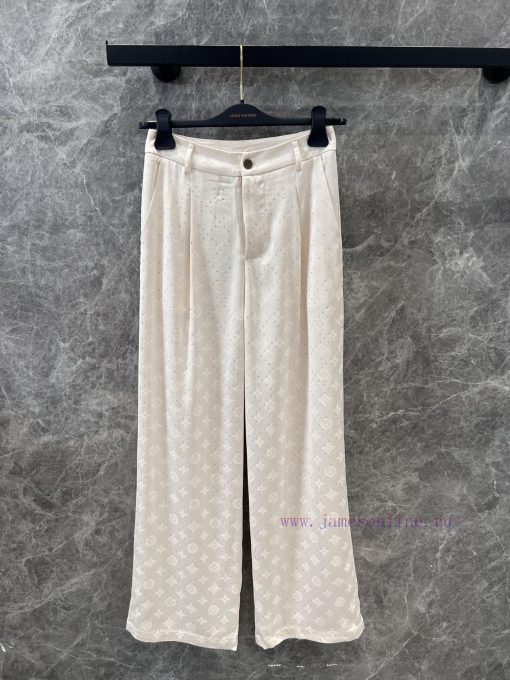 ZK60807 Louis Vuitton 24Fw Autumn/Winter New Jacquard Pattern Hot Diamond Casual Pants | This P 22p0mod5 - Image 2