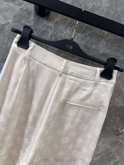 ZK60807 Louis Vuitton 24Fw Autumn/Winter New Jacquard Pattern Hot Diamond Casual Pants | This P 22p0mod5 - Image 5