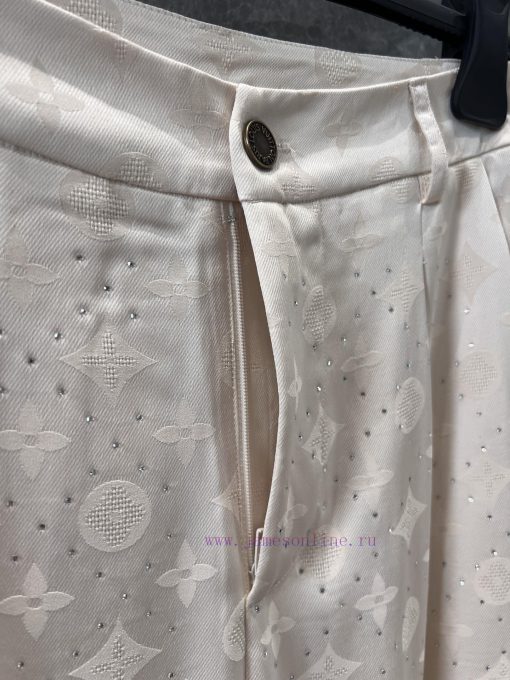 ZK60807 Louis Vuitton 24Fw Autumn/Winter New Jacquard Pattern Hot Diamond Casual Pants | This P 22p0mod5 - Image 7