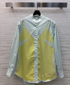 CC76732 Fendi 25 Spring/Summer Top Same As Haiqing Fake Two Piece Offset Pattern Stand Up Colla 2tgpe5o1