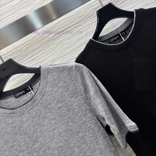 CT76736 Jin Chen Same Style Niche Design Elastic Slim Fit T-shirt With Micro Wrapping Design Th nxo3tbqn - Image 5