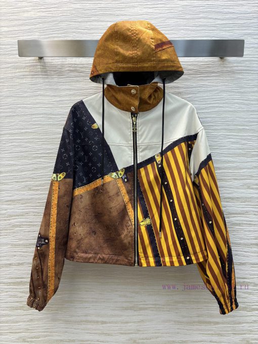 CW76750 Louis Vuitton 25 Early Spring New Collection Classic Pattern Printed Hoodie Classic Lou m3zynpd9