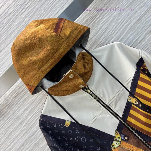 CW76750 Louis Vuitton 25 Early Spring New Collection Classic Pattern Printed Hoodie Classic Lou m3zynpd9 - Image 4