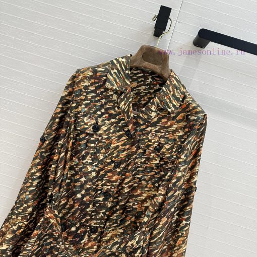 Highly Recommended Is The BW76760 Loro Piana Retro Animal Patterned Silk Hunting Style Jacket M lnjd7rb6 - Image 4