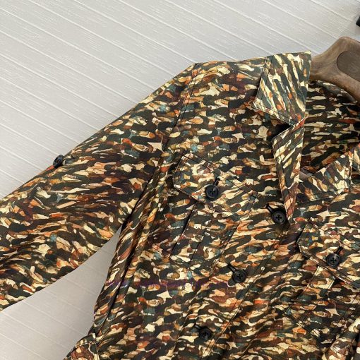 Highly Recommended Is The BW76760 Loro Piana Retro Animal Patterned Silk Hunting Style Jacket M lnjd7rb6 - Image 5