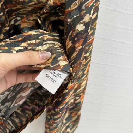 Highly Recommended Is The BW76760 Loro Piana Retro Animal Patterned Silk Hunting Style Jacket M lnjd7rb6 - Image 9