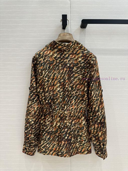 Highly Recommended Is The BW76760 Loro Piana Retro Animal Patterned Silk Hunting Style Jacket M lnjd7rb6 - Image 10