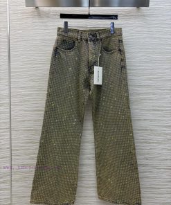 CK76770 AC Home 25 New Hot Color Diamond Denim Straight Leg Pants With A Full Body Of Cloth Lik v9imnaw2