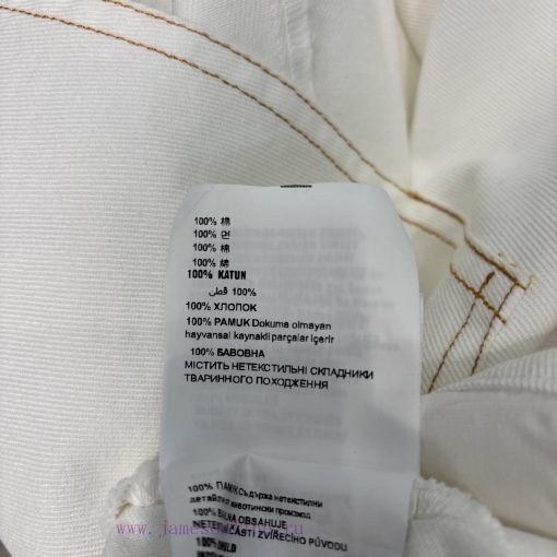 CK76771 Prada 25 Spring/Summer Refreshing Summer White Irregular Split Cowboy Short Skirt With sa1wp81v - Image 10