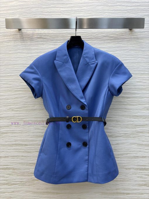 CW76777 Dior 25 Spring/Summer New Color Belt Short Sleeved Suit Jacket With Minimalist And Hand 14zyzo2j - Image 2