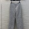 CK76782 Chanel 25 Years Early Spring And Summer V-weave Coarse Tweed Micro Flared Straight Leg zi8vb3ma