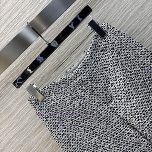 CK76782 Chanel 25 Years Early Spring And Summer V-weave Coarse Tweed Micro Flared Straight Leg zi8vb3ma - Image 6