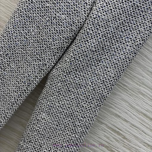 CK76782 Chanel 25 Years Early Spring And Summer V-weave Coarse Tweed Micro Flared Straight Leg zi8vb3ma - Image 7