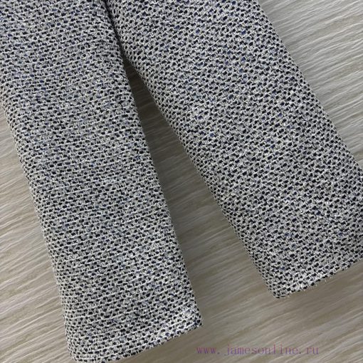 CK76782 Chanel 25 Years Early Spring And Summer V-weave Coarse Tweed Micro Flared Straight Leg zi8vb3ma - Image 8