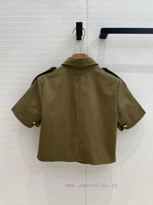 Highly Recommended BT76787 Mcq * 25 Spring/Summer New Product Retro Khaki Green Workwear Style at5hamz8 - Image 9
