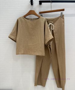 Highly Recommend BT76790 L P * 25 Spring/summer Linen Casual Old Money Style Set With Loose Sho lejyd9y2