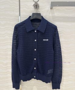 Hot Selling Recommendation: AW76317 Miu Miu Girl's Outfit Intellectual Split Hollow Polo Collar h7tetmxv