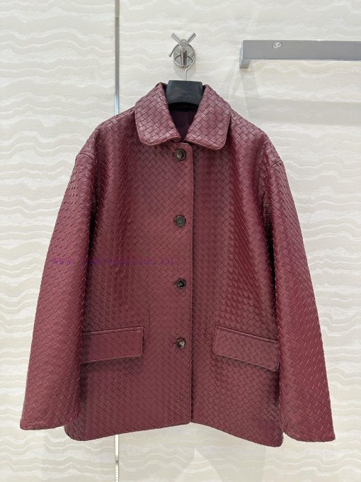 High End AW76795 BV Weaving Technology Retro Modern Fashion Essential Leather Jacket Customer O x0xl9xcf - Image 2