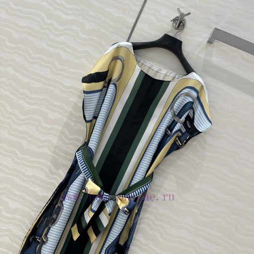 AL76796 H 25 Spring/Summer New Product Kraft Tan Split Dress Coaching Remix Pattern Positioning lkmxz3x6 - Image 3