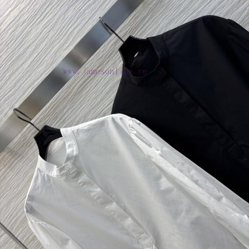 CC76800 Dior 25 Early Spring New Collection Recommended Stand Up Half Button Shirt With Concave uwkstc16 - Image 6