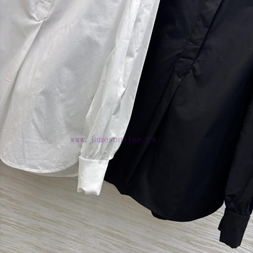CC76800 Dior 25 Early Spring New Collection Recommended Stand Up Half Button Shirt With Concave uwkstc16 - Image 8
