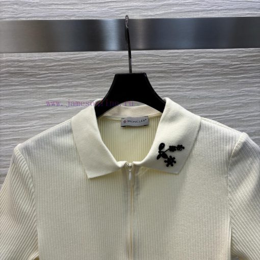 CT76808 Mo Mound 25 Early Spring New Style Polo Collar Knitted Vertical Short Sleeved T-shirt W cronpk08 - Image 3