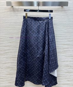 CB76813 Louis Vuitton 25 Spring/Summer Classic Floral Irregular Pleated Long Skirt Can Be Freel goa44ze0
