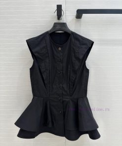 Strongly Recommend BC76821 Loui * 25 New Product Knight Style Waist Cinched Sleeveless Shirt Wi xgaonjzb