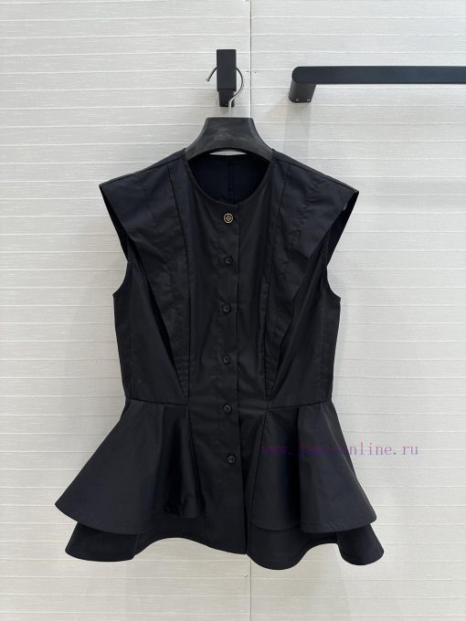 Strongly Recommend BC76821 Loui * 25 New Product Knight Style Waist Cinched Sleeveless Shirt Wi xgaonjzb