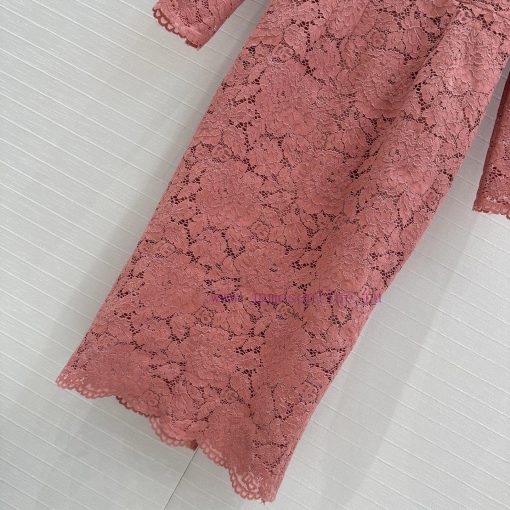 Highly Recommended Is The BL76822 Dolc * G * 25ss New Soft Pink Lace Long Sleeved Dress. The Or fz9vge8q - Image 7