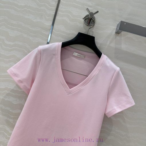 Hot Selling AT76216 V-neck Shipment ️ Row Style Classic Basic T Long-term Fashion Refined Singl z9o376vs - Image 3