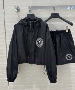 Hot Selling Recommendation: AT76826 FF Memory Silk Fabric Hooded Jacket Set With Sweet Cool And jpzjorbf