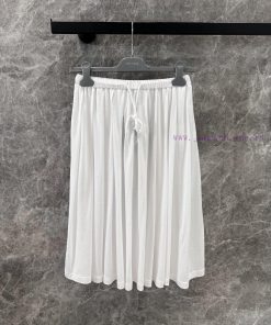 ZB60826 Prada 25Ss Early Spring New Elastic Waist Pleated Half Skirt | Customized Version Showc ys1xtb6i
