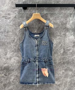 ZL60827 MIumi * 25Ss Early Spring New Design Zipper Strap Skirt | Customized Yb Imported Twill atmeth8e