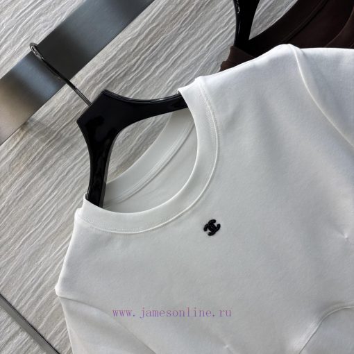 CT76856 Chanel Classic Double C Decorative T-shirt Small Waist This Item Is Called The Slimmest cp3msxou - Image 3