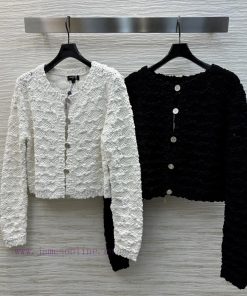CW76859 Chanel 25 Early Spring Three Dimensional Knitted Yarn Knitted Jacket With Distinctive W ra22j5t9