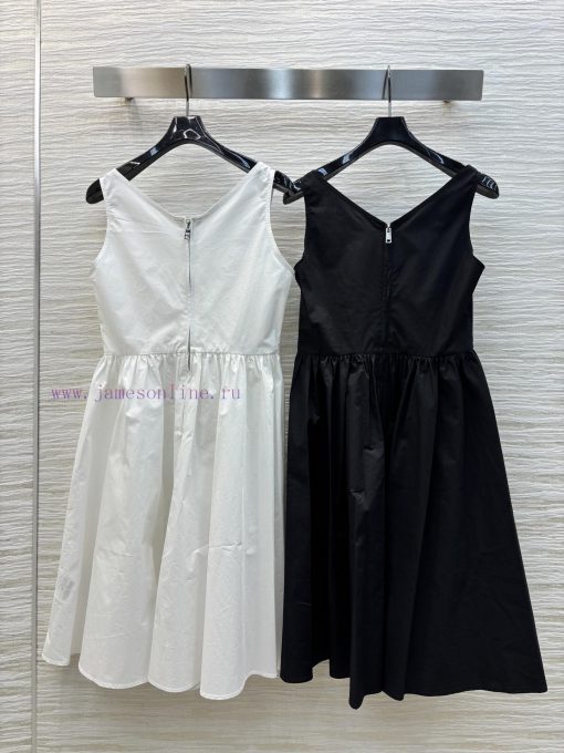 CL76861 Prada 25 Spring/Summer Spaghetti Strap Pleated Dress Is Perfect For Summer Dresses And eewz7ll2 - Image 9