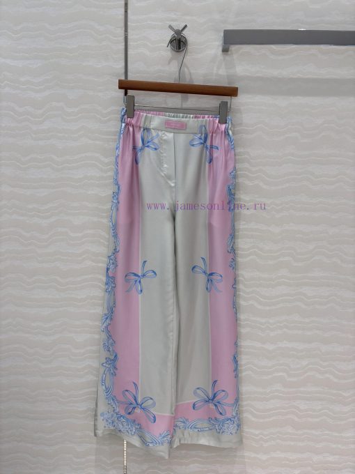 AK76591 Versace Goddess Venus 25s Spring/Summer Color Positioning Printed Silk Straight Leg Pan vproagvm
