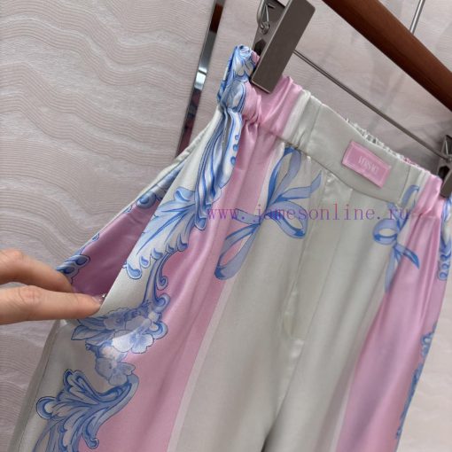 AK76591 Versace Goddess Venus 25s Spring/Summer Color Positioning Printed Silk Straight Leg Pan vproagvm - Image 5