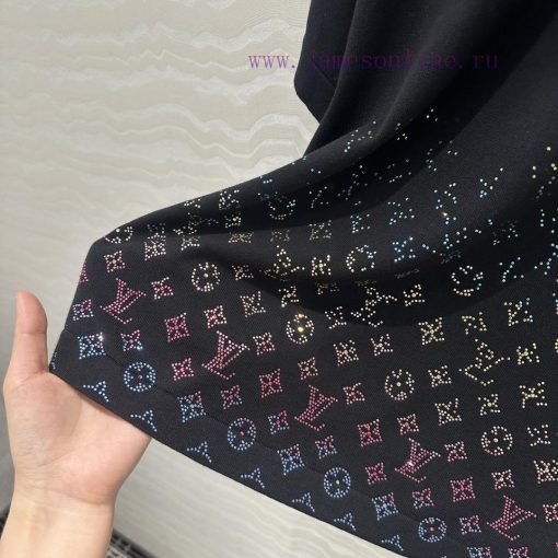 AT76880 Full Positioning Gradient Color Hot Stamping Advanced Short Sleeve Knitted Shirt Heavy k4ne27zk - Image 8