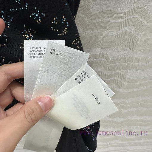 AT76880 Full Positioning Gradient Color Hot Stamping Advanced Short Sleeve Knitted Shirt Heavy k4ne27zk - Image 9
