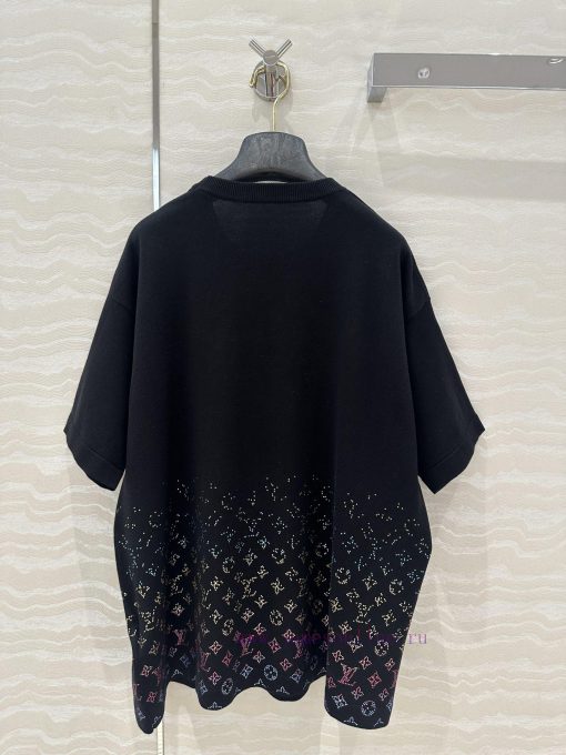 AT76880 Full Positioning Gradient Color Hot Stamping Advanced Short Sleeve Knitted Shirt Heavy k4ne27zk - Image 10