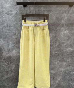 ZK60829 Loewe 25Ss Spring/Summer New Heavy Industry Dark Pattern Jeans With Belt | The Product gf7nlhdx